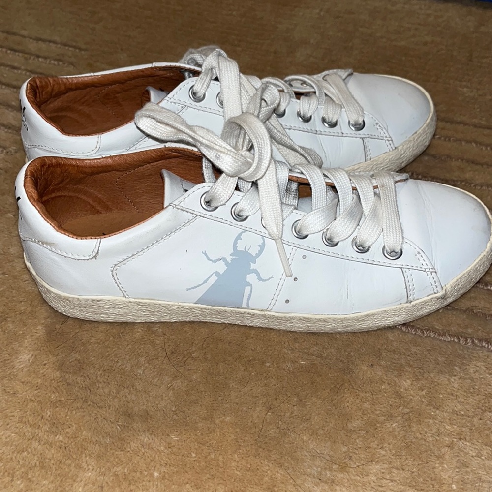 FLY LONDON white sneakers size 8 EUC Worn Once!!